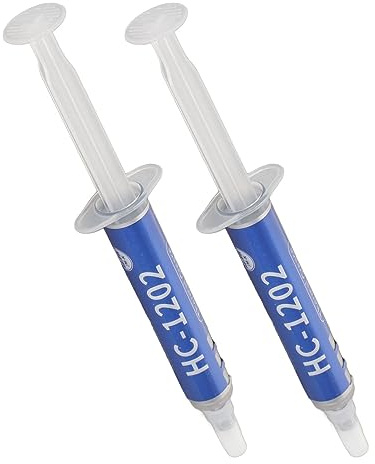 Cuifati 2PCS Thermal Paste, High Thermal Conductivity 12.8W/m.k Heatsink Cooling Grease for CPU GPU PC, Low ThermalResistance, Non-Conductive, with 2 Scraper
