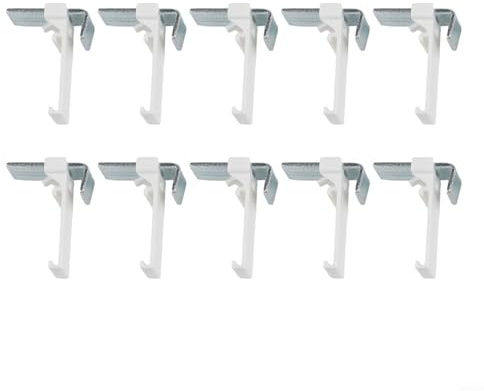 NoDrill Lot de supports de serrage de rechange pour volets roulants doubles avec fixation sécurisée Convient pour PVC