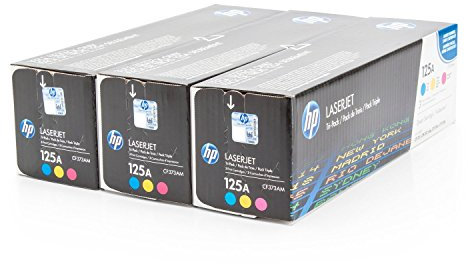 Original Toner Spar-Set HP 125A CF373AM - 3 Toner-Patronen - Cyan, Magenta, Gelb - 3 x 1.400 Seiten