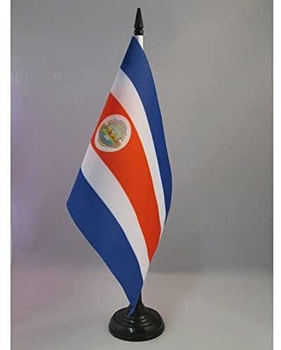 AZ FLAG - Tischflagge Costa Rica - 21x14 cm - Kostaricanische Tischfahne 14 x 21 Cm - Flaggen