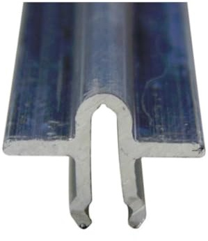 Inline Sliding Patio Door Stainless Steel Track Snap in Fit Type 2400mm