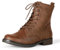 Amazon Essentials Combat Boots Stringati Donna, Cognac, 41 EU