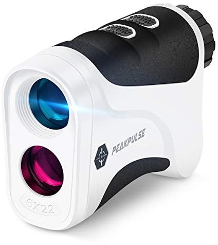 PeakPulse Télémètre Laser Golf 660 Mètres avec Vibration de Verrouillage du Mât,6X Grossissement et Système de Mise au Point Rapide, Légal pour la Compétition