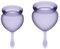 Satisfyer 'Feel Good' Menstrual Cup Set Violet | 2 Sizes 15ml & 20ml | Eco-Friendly, Reusable | Comfortable, Leak-Free Protection