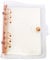 A6 A5 6-Holes Colorful PVC Cover Round Ring View Binder with Snap Button Closure File Folder (Rose Gold, A6 Mini Set)