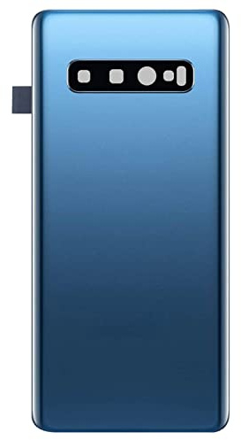 ELLENNE RÜCKGEHÄUSE FÜR SAMSUNG S10 BACK COVER GLAS - BLAU | Rückschale für Samsung S10 Galaxy Cover Glas Schwarz Weiß Blau (Blau)
