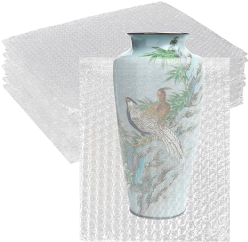 Luftpolsterbeutel, 40,6 x 50,8 cm, 16 Stück, transparente Luftpolstertaschen zum Verpacken, Aufbewahren und Umziehen von Geschirr