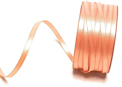 s.dekoda Satinband 50m x 6mm Apricot Schleifenband Dekoband Satin