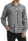 HISDERN Chemise en Flanelle à Carreaux pour Hommes à Manches Longues Coupe régulière Coton Chaud Chemise décontractée à Carreaux Tartan Chemise boutonnée Gris/Noir M