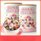 Nutrition mixed fruit nut yogurt oatmeal 450g/can, Health meal substitute breakfast brewing powder, Oatmeal breakfast, Chinese instant congee, Chinese breakfast (2 cans)
