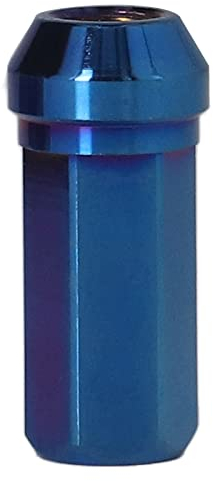 M12X1,5 Radmuttern, Spline-Radmuttern, Universal-Radmuttern, Wheel Aries Radmuttern, M12X1,5-Gewinde, 17 Mm Sechskant, 48 Mm Länge, Hohe Härte, Ersatz für Ing (Gebranntes Blau)