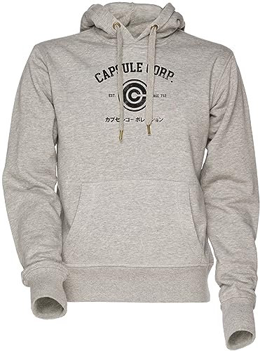 Vendax Capsule Corp. Unisexe Homme Femme Sweat À Capuche Sweat-Shirt Gris Men's Women's Hoodie Sweatshirt Grey