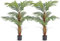 VEVOR Arbre Artificiel 1219 mm Plante Artificielle PE Palmier à Noix de Bétel 2 Faux Arbres Vert avec Pot 127x113 mm Fausse Plante Décoration pour Maison Bureau Centres Commerciaux Intérieur Extérieur