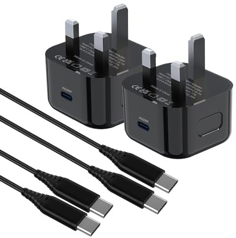 For Samsung A55 5G/A16 A35 A56 A25 A26 A15 5G Charger,25W USB C Plug for Galaxy S24/S25 Plus/S23/S22/S21 FE,A54 A53/A34 A14 A33 A23 iPhone 16e 15 Pro EP-TA800 Super Fast Phone Charging Adapter Cable