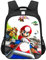 MAJEQZGY Mario 3D Gedruckter Schulrucksack für Kinder 14 Zoll Hohe Kapazität Reiserucksäcke Büchertaschen Kinderschultasche Rucksack (Rennwagenwettbewerb)