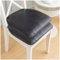 Schwarz,Set of 2, Stuhlkissen Für Esszimmerstühle, 43 X 40 cm Leder Hufeisen Stuhl Kissen Durable Soft Sitzkissen, rutschfeste Küche Stuhl Pad Mit Krawatten Mit Maschine Waschbar Abdeckung