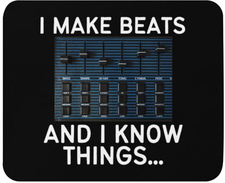 Mauspad, 22,1 x 18 cm, Techno-Musikliebhaber, DJ-Mixing, Beatmaking-Enthusiasten, lustiger Controller, Mixer, Virtuoso, Beatmatching