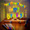 YOUYIKE LED Note Board with Colors, Nachrichtentafel mit LED-Leuchten, beleuchtete Acryl-Tafel mit Ständer und 7 Farbstiften, Weihnachten, Geburtstag, Muttertag, DIY-Geschenk (200 x 200 x 3 mm)