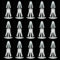 200 Stück Leiterplatten-Abstandshalter, Unterstützung 6 mm Platinen-Isolationssäule, Clips, Abstandshalter, Isolationshalter, Nylon-Rundkopf-Kunststoffstütze für PC-Platine, Computer, Motherboard