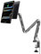 KU XIU Support Magnétique Chargement sans Fil pour iPad Pro 13'' M4 (2024) Uniquement, Aluminium iPad Stand pour Bureau, Support Tablette Pliable Ajustable à 360° avec Câble USB C de 2M