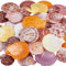 PH PandaHall 40pcs 38~68mm Coquilles Saint Jacques Naturelles Coquillages de Plage Colorés sans Trou/Non Percés pour Remplir des Vases de Fête Ou des Aquariums