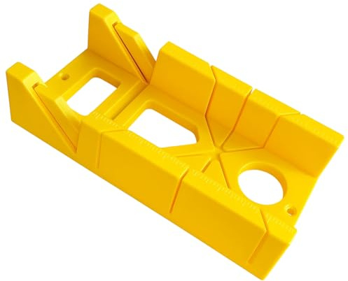 12-Inch High Impact Miter Box, 300mm Heavy Duty Mitre Box Cuts Both 45 Degree and 90 Degree Miter Angles for Accurate Cutting,High Impact Miter Box, for DIY, Woodworker, Woodcarver, Carpenter