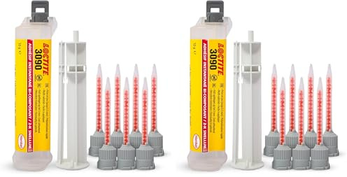 LOCTITE® 3090 10g+1g Seringue double – Colle Bi-Composant Rapide pour Plastique Métal et PVC – Idéale pour Réparations Précises (Lot de 2)