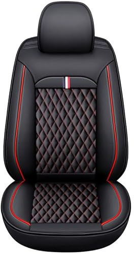 LJSMFC Schonbezüge für Autositze für Nissan X-Trail T33 2021-2025, Auto Sitzbezüge PU Leder Sitzbezug, Atmungsaktives Wasserdichtes Verschleißfestes,Black