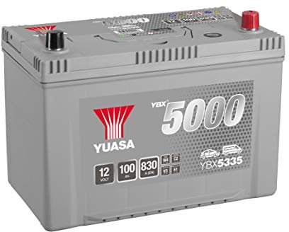 Yuasa YBX5335 12V 100Ah 830CCA Silver Sealed Maintenance Free High Performance Car Battery