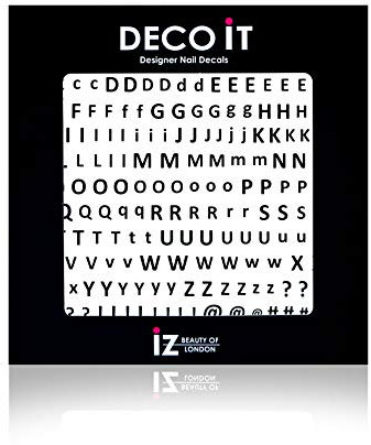 Alphabet Nail Decals/Stickers by iZ Beauty LDN