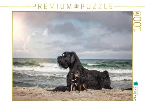 Puzzle · Hunde am Meer | Tierische Freundschaft · 1000 Teile · Lege-Größe 64 × 48 cm · CALVENDO Puzzle