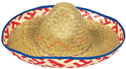 amscan 250665 Strohhut Sombrero, mehrfarbig