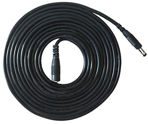 Liwinting 3m DC Verlängerungskabel 3.5mm x 1.35mm Stecker zu Buchse für Kameras, Netzteile, IP-Kameras - Schwarz