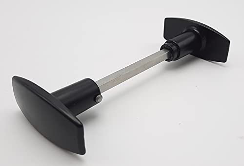 Bouton Double Dac en Aluminium, 1 Portée, Fixation Goupille, 6mm x 90mm, Époxy Noire