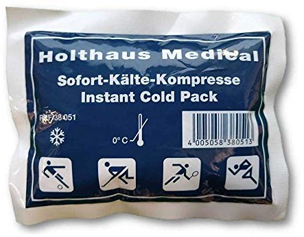 1x Holthaus Medical Kälte-Sofort-Kompressen Kältekompresse Kühlkompresse, Kinder, 10 x 13 cm