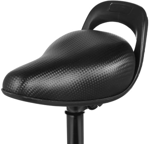 LIOOBO Kids Bike Seat with Rear Handle, Replacement Bicycle Saddle for 12 14 16 Inch Toddler Boys Girls Bikes, Shock-Absorbing & Waterproof Cycling Cushion, Black
