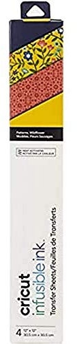 Cricut 2006771 Infusible Ink Transfer Sheet Patterns - Wildflower, Multifahrben, 21