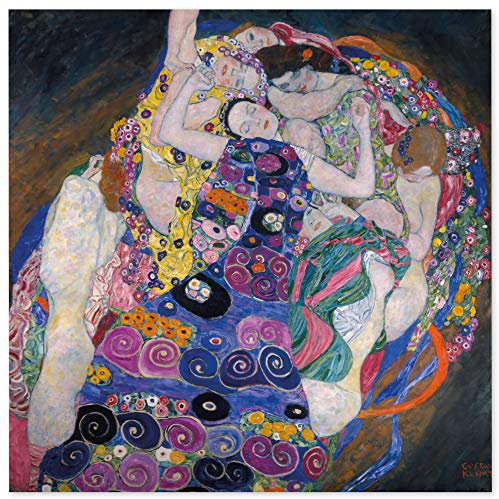 JUNIWORDS Poster, Gustav Klimt, Die Jungfrau, 80 x 80 cm