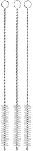 WMF Baric Strohhalm Bürste 3 Stück, 20 cm, Reinigungsbürste für Trinkhalme, Metallstrohhalme, Glasstrohalme, Milchschlauchbürste, Shisha Bürste