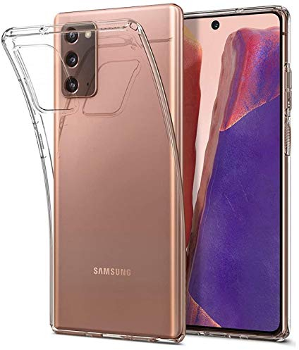 Verco Handyhülle für Samsung Note 20 Case, Handy Cover für Samsung Galaxy Note 20 Hülle Transparent Dünn Klar Silikon, durchsichtig