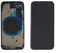 Smartex® Glass Rear Housing + Frame compatible with iPhone 8 | Back Cover Housing with frame and side key (Space grey)