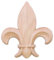 euroantik1a Franzüsische Lilie Ornament Holz Verzierung OM-28