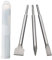 HPMAISON SDS-Plus Meißel Set, 3 Stück SDS Plus Meißel Set, Werkzeughalter, Sechskantschaft, hochwertiger Spaten, Flach- und Spitzmeißel für Mauerwerk, Ziegel, Wand, Granit