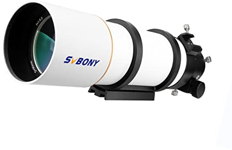 Svbony SV48P Teleskop Profi Erwachsene, 90mm F5.5 Refraktor Achromatisches für Astronomie, Rap Double Speed Okularauszug 360 Grad Drehwinkel OTA für Astrofotografie