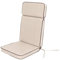 1-Stück Stuhlauflagen für Gartenmöbel Sitzpolster für Hochlehner, Gartenmöbelauflagen, Gartenstuhl-Auflage - 120 x 50 x 5 cm - Beige
