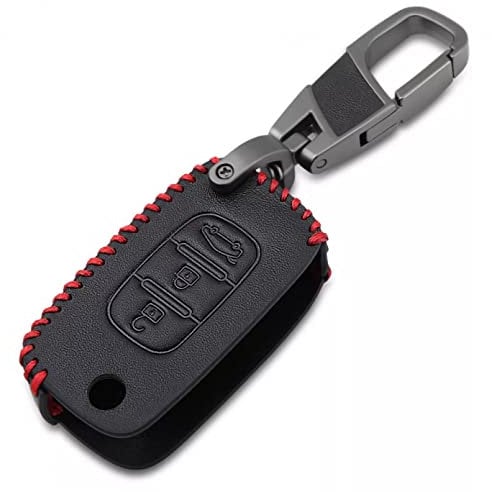 Leder Autoschlüssel Fall Fernbedienung Schutz Abdeckung Tasche Shell Schlüsselanhänger Zubehör 3 Tasten für Lada Vesta Granta XRay Kalina Priora Limousine Sport für Renault