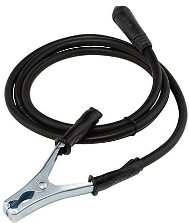 Draper 20930 MMA Welding Earth Lead and Clamp with 10/25 Dinse-Type Plug, 1.8m, 200A