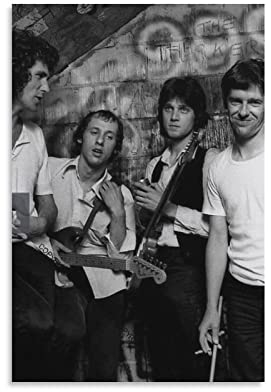 ZHUYING Dire Straits Poster Rock and Roll Hall of Fame Poster Retro-Poster Leinwand Malerei Poster Wandkunst Dekorative Bild Drucke Moderne Dekoration 30,5 x 45,7 cm (3 Stück)