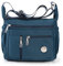HERCMNOY Damen-Umhängetasche, Umhängetasche, Handtasche, mehrere Taschen, Nylon, Kuriertasche, navy, Exterior Dimensions: 11 L x 8.27 H x 4.33 D