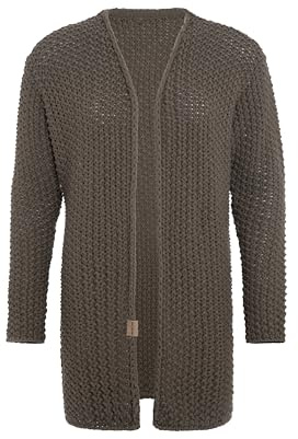 KNIT FACTORY - Carry Strickjacke | Damen Strickjacken mit Taschen - Cardigan mit Wolle - Grobstrickjacke - Oberschenkelhöhe - Hochwertige QualitÃ¤t